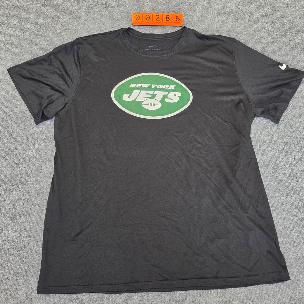 Nike New York Jets Dri-Fit T-Shirt with green oval logo Size: XXL